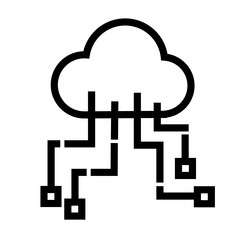 Cloud internet or network icon vector