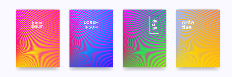 pattern background color gradient halftone wave vector image