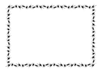 rectangle a4 frame border graphic simple vector image