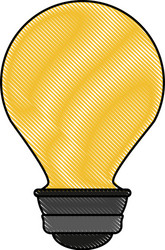 regular lightbulb icon image vector image