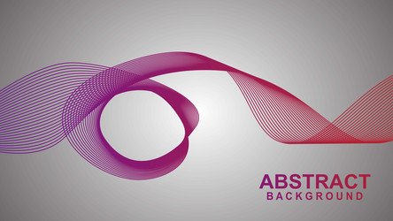 abstract smooth waves on background dynamic sound vector image