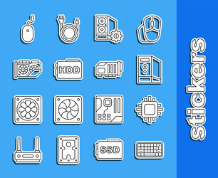 Set line keyboard processor with cpu case vector