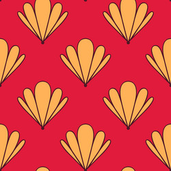 abstract shell seamless pattern vector image