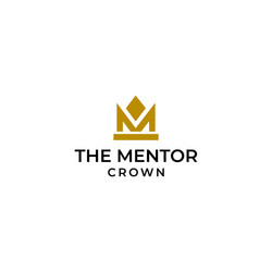 Aj logo monogram emblem style with crown shape Vector Image