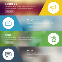 flat design concept for website template vector image