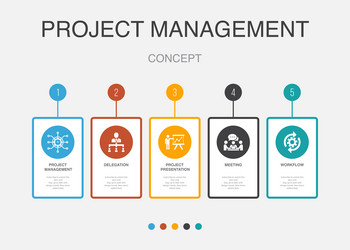 Project Delegation Workflow vector image