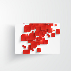 Red Square Abstract Background vector