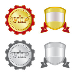 isolated object of emblem and badge symbol vector image