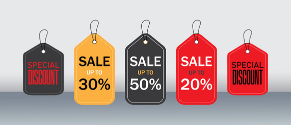 Sale tags vector