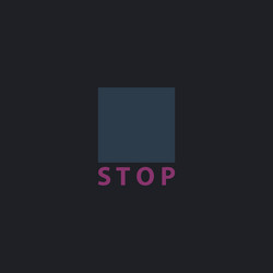 stop button computer symbol vector image
