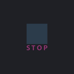 stop button computer symbol vector