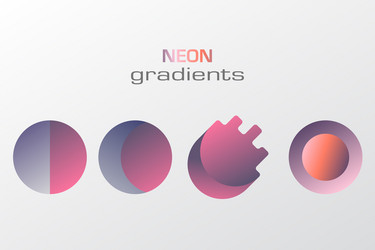 Abstract pastel gradient colors simple figure vector