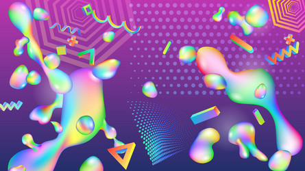 basic rgbabstract background with colorful drops vector image
