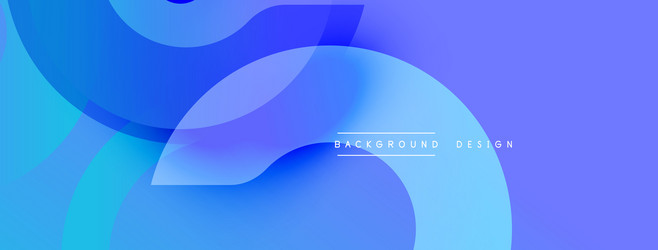 abstract blue design features overlapping rounded vector image
