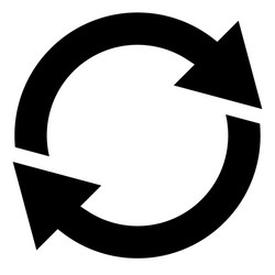 circular arrow circle icon rotation restart vector