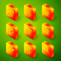 set line search job worker project team base vector image