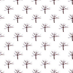 Tree pattern seamless vector