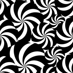 Abstract flow line pattern swirl seamless ornament vector