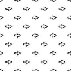 arrow with contour of triangles icon simple style vector image