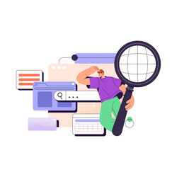 people using search engine string to find vector image
