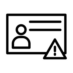 fake thick line icon vector