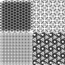 set of pattern modern stylish texture repeating vector image