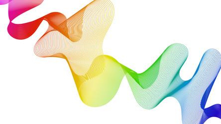 abstract backdrop with wave gradient lines vector image