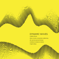 Abstract background with a dynamic waves vector