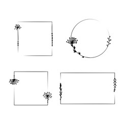 collection frame element for design creation vector image
