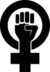 Feminist Resistance Symbol Vector Image