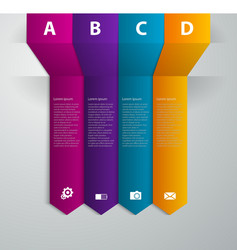 Infographics band arrow vector