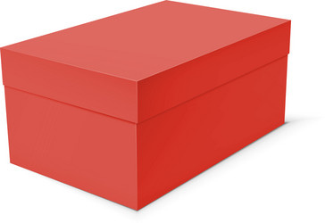 blank paper or cardboard box template Vector Image