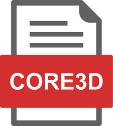 core3d file document icon vector