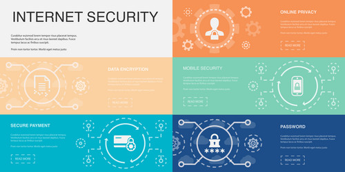 data encryption secure payment online privacy vector image