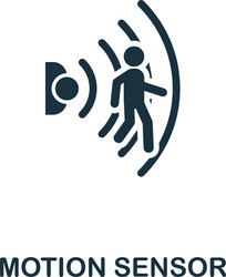 Motion sensor icon creative element design from vector