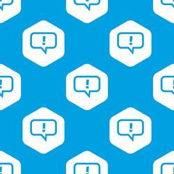 answer hexagon pattern vector image