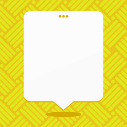 blank rectangular shape speech bubble with 3 punch vector image