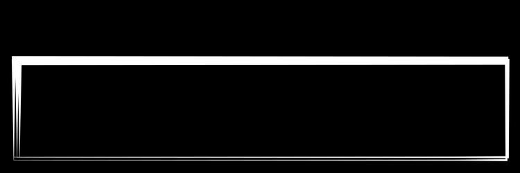 random square contour frame border element vector image