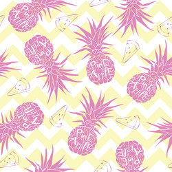 seamless pattern with pineapples vector image