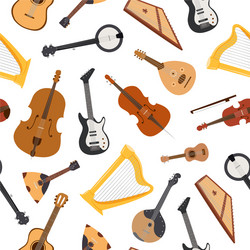 Stringed Instruments Pattern vector