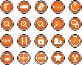 web design buttons vector