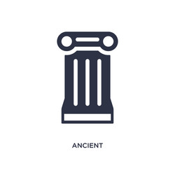 ancient icon on white background simple element vector image