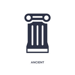 Ancient icon on white background simple element vector