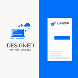 business logo for sync processing data dashboard vector image