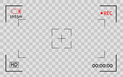 camera viewfinder frame display snapshot digital vector