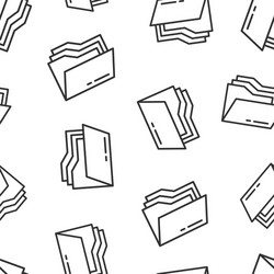 file folder icon in flat style documents archive vector image