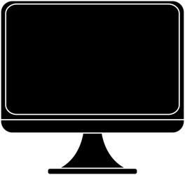 monitor computer icon vector image