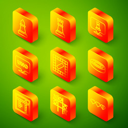 set line chess uno card game board checker vector image