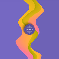 abstract wavy background with modern gradient vector image