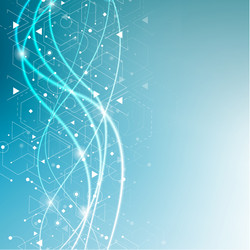 Geometric abstract background with connected line vector